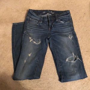 American jean ripped jeans